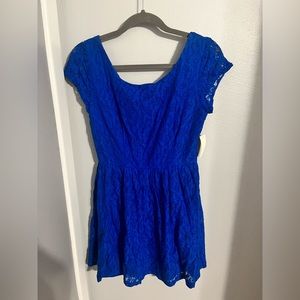 B. Darlin Royal Blue Lace Dress NWT size 11-12